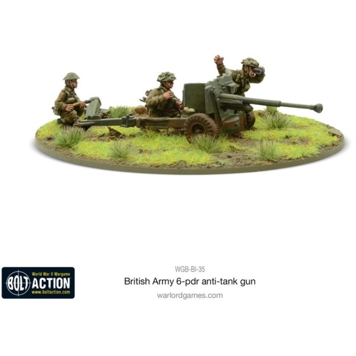 BRITISH ARMY 6 PDR ATG | Jeux et Trolleries | Spécialiste des jeux de société, jeux de cartes et wargames