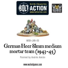 German Heer 81mm Medium Mortar Team (1943-45) | Jeux et Trolleries | Spécialiste des jeux de société, jeux de cartes et wargames