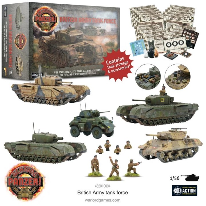 Achtung Panzer! British Tank Force | Jeux et Trolleries | Spécialiste des jeux de société, jeux de cartes et wargames