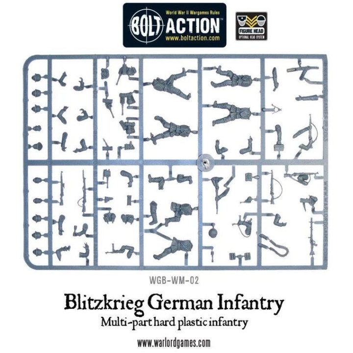 Blitzkrieg German Infantry Plastic Boxed Set | Jeux et Trolleries | Spécialiste des jeux de société, jeux de cartes et wargames