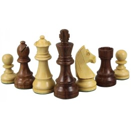 Pièces d'échecs Staunton buis/acacia (taille n°5)