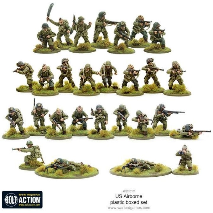US Airborne Plastic Boxed Set | Jeux et Trolleries | Spécialiste des jeux de société, jeux de cartes et wargames