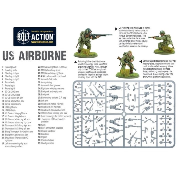US Airborne Plastic Boxed Set | Jeux et Trolleries | Spécialiste des jeux de société, jeux de cartes et wargames