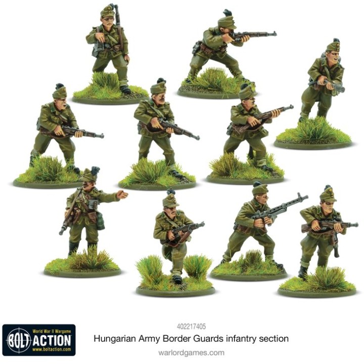 Hungarian Army Border Guards Infantry Section | Jeux et Trolleries | Spécialiste des jeux de société, jeux de cartes et wargames