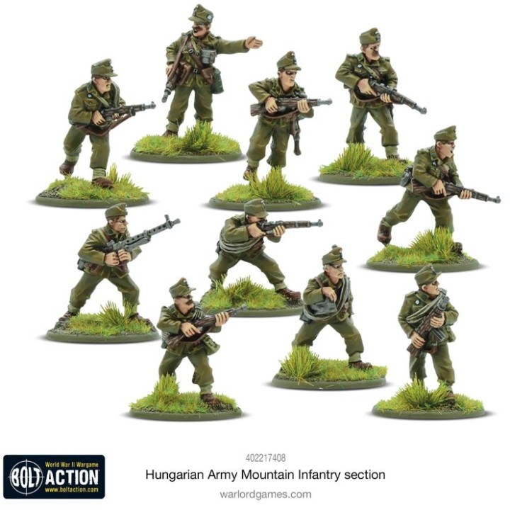 Hungarian Army Mountain Infantry Section | Jeux et Trolleries | Spécialiste des jeux de société, jeux de cartes et wargames