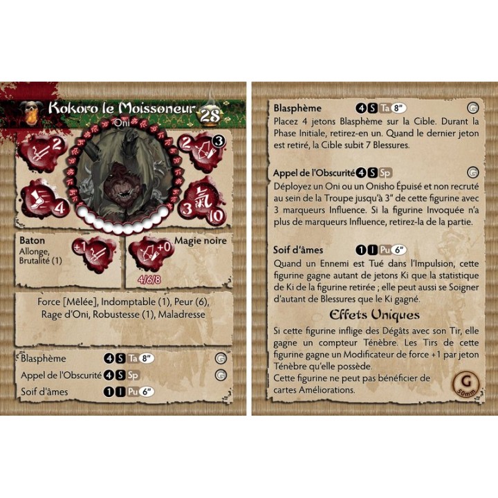 Kokoro le moissoneur (carte de profil V1) | Jeux et Trolleries | Spécialiste des jeux de société, jeux de cartes et wargames