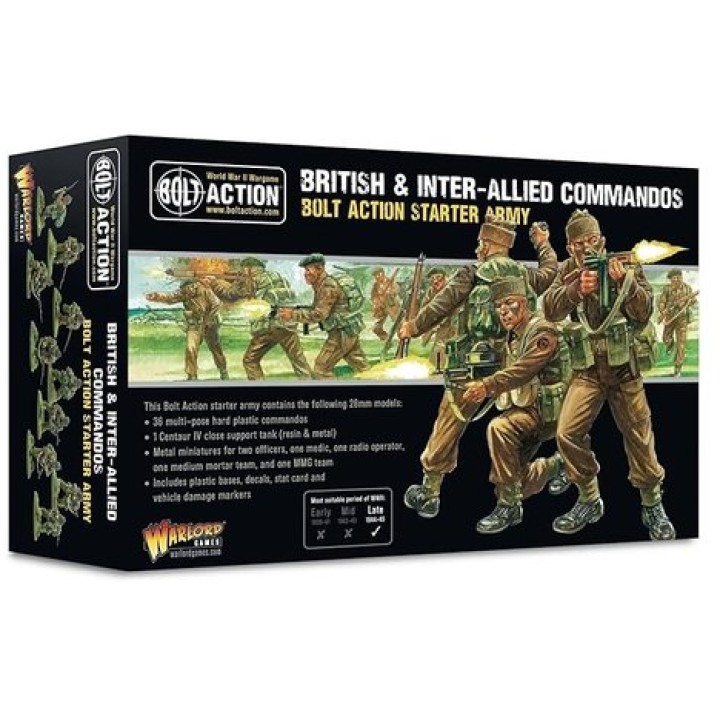British & Inter-Allied Commandos Starter Army | Jeux et Trolleries | Spécialiste des jeux de société, jeux de cartes et wargames