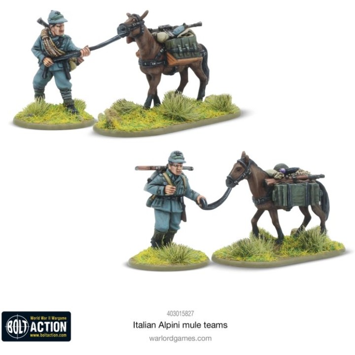 Italian Alpini Mule Teams | Jeux et Trolleries | Spécialiste des jeux de société, jeux de cartes et wargames