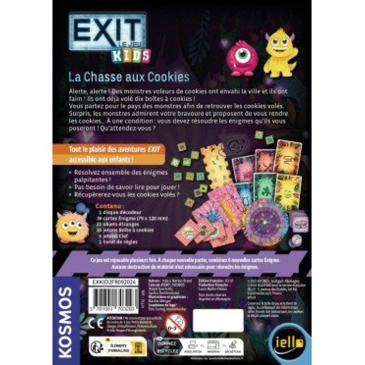 EXIT KIDS LA CHASSE AU  COOKIES | Jeux et Trolleries | Spécialiste des jeux de société, jeux de cartes et wargames