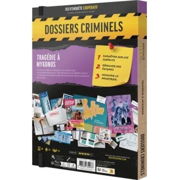Dossiers Criminels - Tragédie à Mykonos | Jeux et Trolleries | Spécialiste des jeux de société, jeux de cartes et wargames