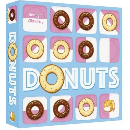 "Donuts - Le Clash des Gourmands : Jeu stratégique à 2 joueurs, alignez 5 donuts pour gagner !"