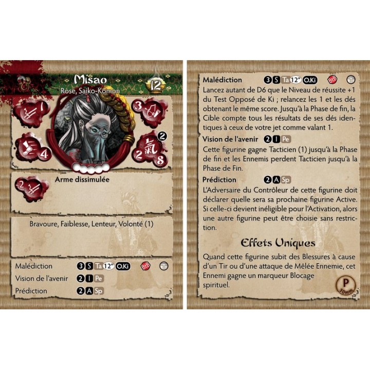 Misao the Grey Rose (carte de profil V1) | Jeux et Trolleries | Spécialiste des jeux de société, jeux de cartes et wargames