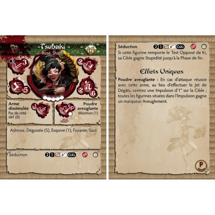 Tsubaki (carte de profil V1) | Jeux et Trolleries | Spécialiste des jeux de société, jeux de cartes et wargames