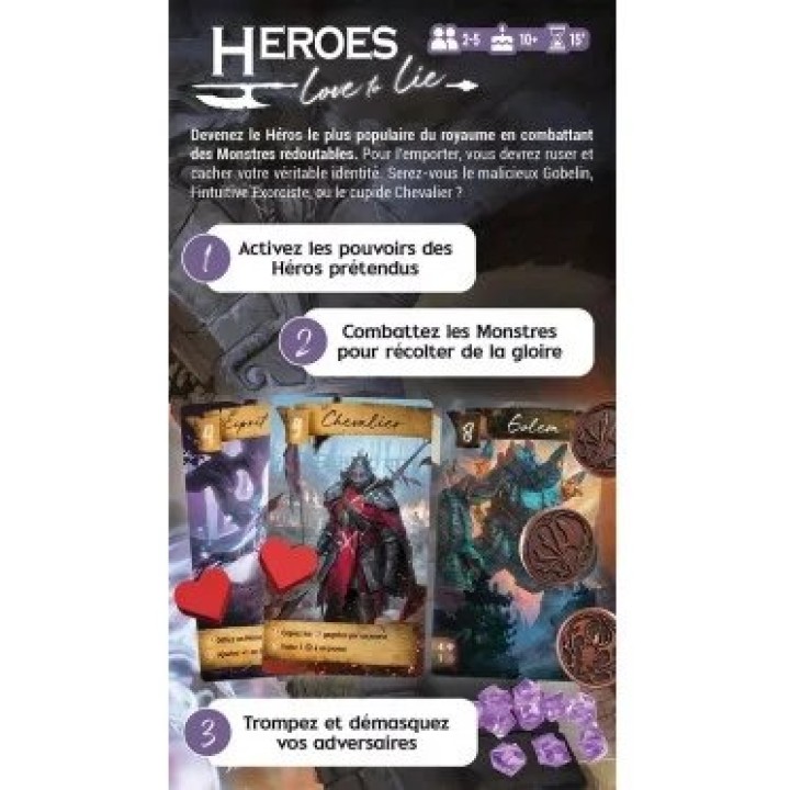 Heroes  Love to lies | Jeux et Trolleries | Spécialiste des jeux de société, jeux de cartes et wargames