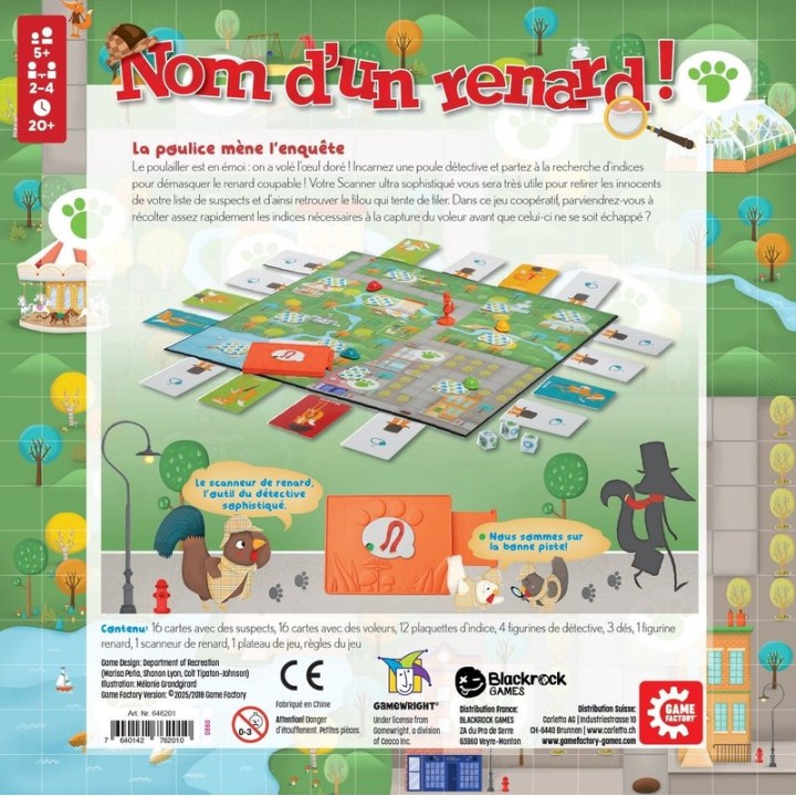 Nom d'un renard | Jeux et Trolleries | Spécialiste des jeux de société, jeux de cartes et wargames