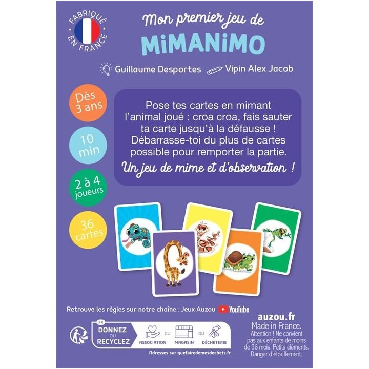 Mon premier jeu de Mimanimo | Jeux et Trolleries | Spécialiste des jeux de société, jeux de cartes et wargames