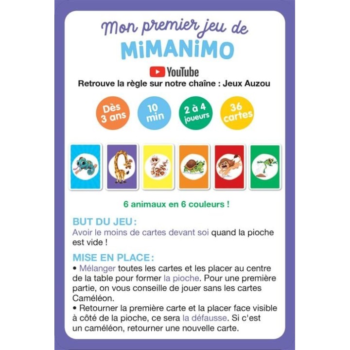 Mon premier jeu de Mimanimo | Jeux et Trolleries | Spécialiste des jeux de société, jeux de cartes et wargames