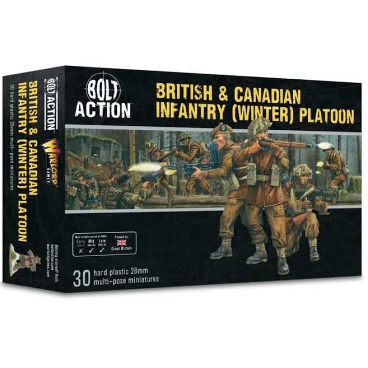 British & Canadian Infantry (Winter) Platoon | Jeux et Trolleries | Spécialiste des jeux de société, jeux de cartes et wargames