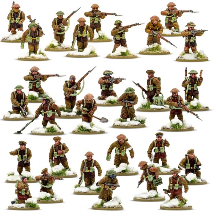 British & Canadian Infantry (Winter) Platoon | Jeux et Trolleries | Spécialiste des jeux de société, jeux de cartes et wargames