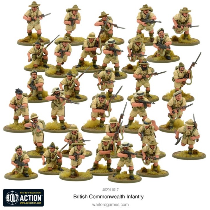 British Commonwealth Infantry | Jeux et Trolleries | Spécialiste des jeux de société, jeux de cartes et wargames