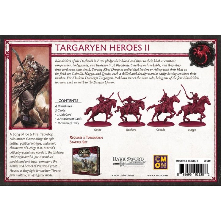 A sonf of Ice & fire: Héros Targaryen #2 | Jeux et Trolleries | Spécialiste des jeux de société, jeux de cartes et wargames