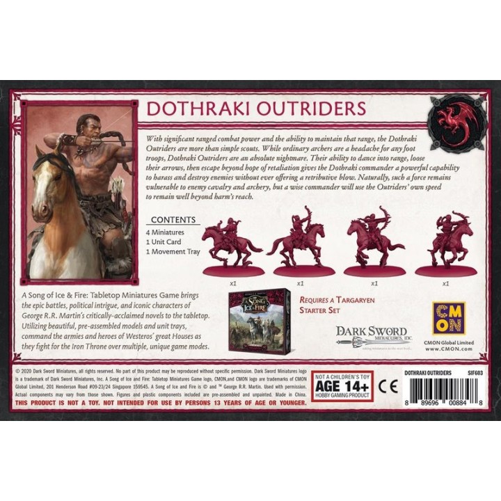 A song of ice and fire - Cavaliers Dothraki | Jeux et Trolleries | Spécialiste des jeux de société, jeux de cartes et wargames