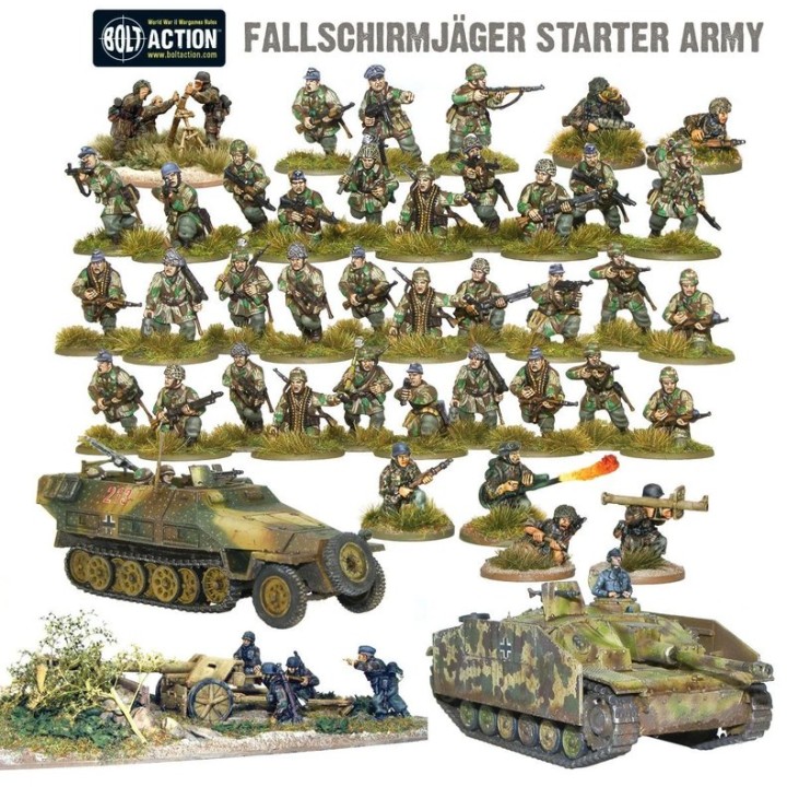 Fallschirmjager Starter Army | Jeux et Trolleries | Spécialiste des jeux de société, jeux de cartes et wargames