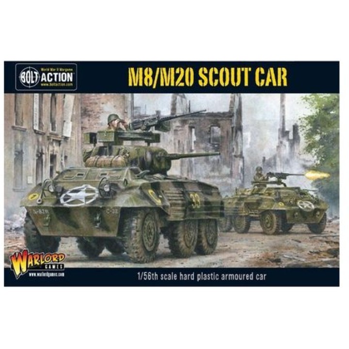 M8/M20 Greyhound Scout Car (Plastic Box) | Jeux et Trolleries | Spécialiste des jeux de société, jeux de cartes et wargames