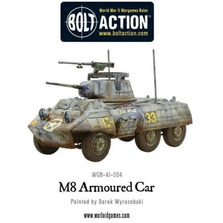 M8/M20 Greyhound Scout Car (Plastic Box) | Jeux et Trolleries | Spécialiste des jeux de société, jeux de cartes et wargames