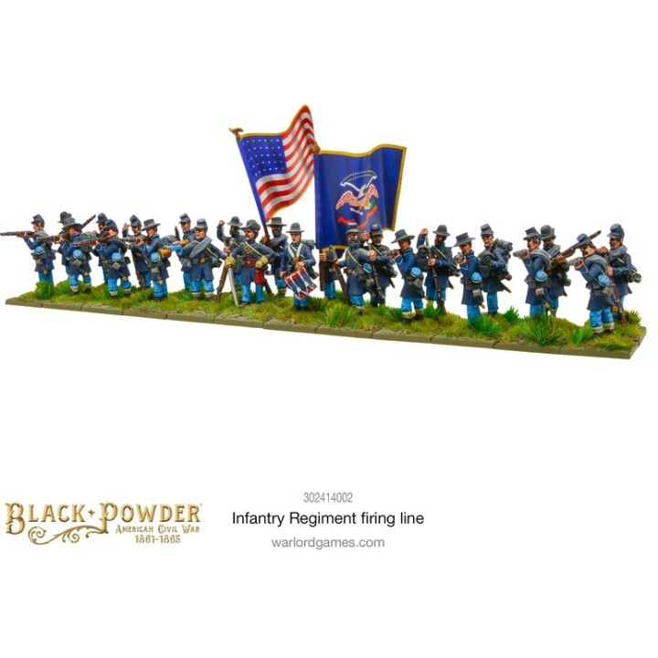 American Civil War: Infantry Regiment Firing Line | Jeux et Trolleries | Spécialiste des jeux de société, jeux de cartes et warg