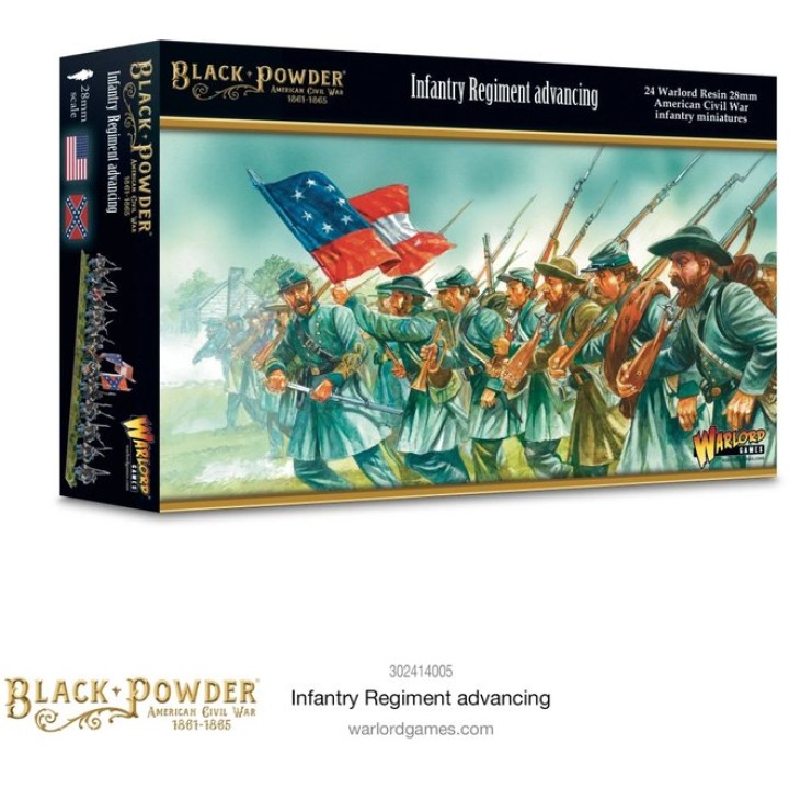 American Civil War: Infantry Regiment Advancing | Jeux et Trolleries | Spécialiste des jeux de société, jeux de cartes et wargam
