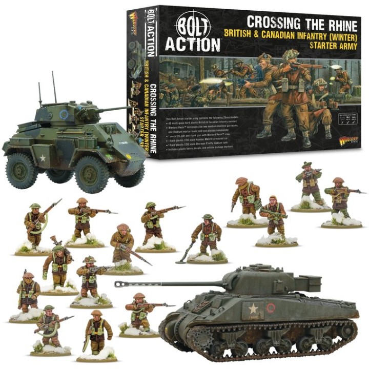 Crossing the Rhine' - British & Canadian infantry (Winter) Starter Army | Jeux et Trolleries | Spécialiste des jeux de société, 
