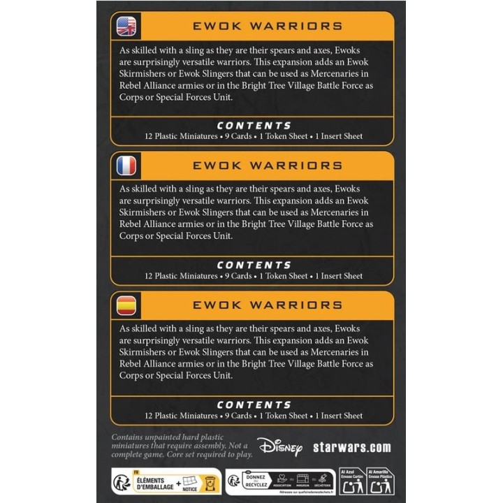 SWL: Ewok Warriors | Jeux et Trolleries | Spécialiste des jeux de société, jeux de cartes et wargames