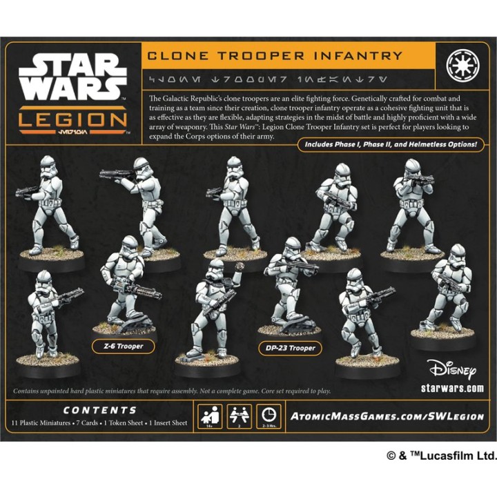 SWL: Clone Trooper Infantry | Jeux et Trolleries | Spécialiste des jeux de société, jeux de cartes et wargames