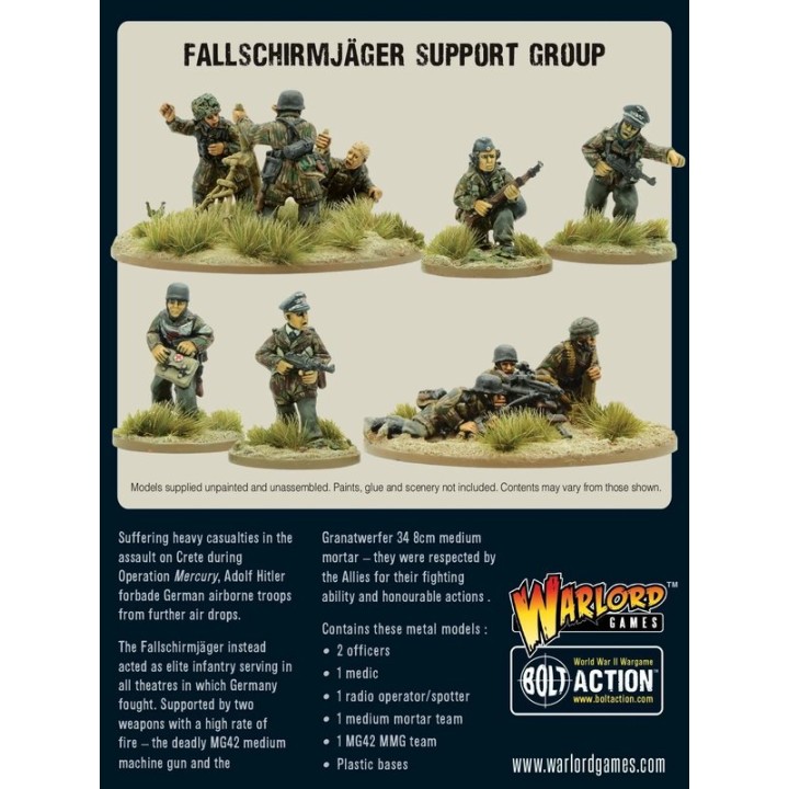 Fallschirmjager support group | Jeux et Trolleries | Spécialiste des jeux de société, jeux de cartes et wargames