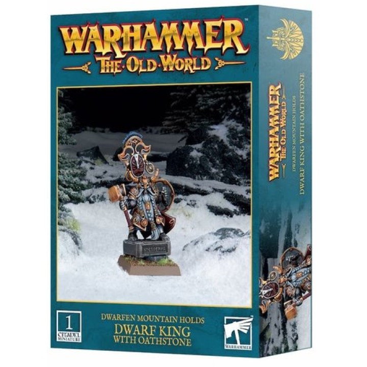 DWARFEN HOLDS: DWARF KING WITH OATHSTONE | Jeux et Trolleries | Spécialiste des jeux de société, jeux de cartes et wargames