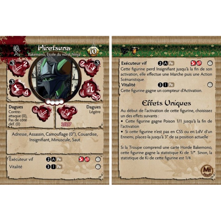 Hiretsuna (carte de profil V1) | Jeux et Trolleries | Spécialiste des jeux de société, jeux de cartes et wargames