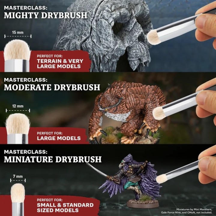 Masterclass Drybrush Set | Jeux et Trolleries | Spécialiste des jeux de société, jeux de cartes et wargames