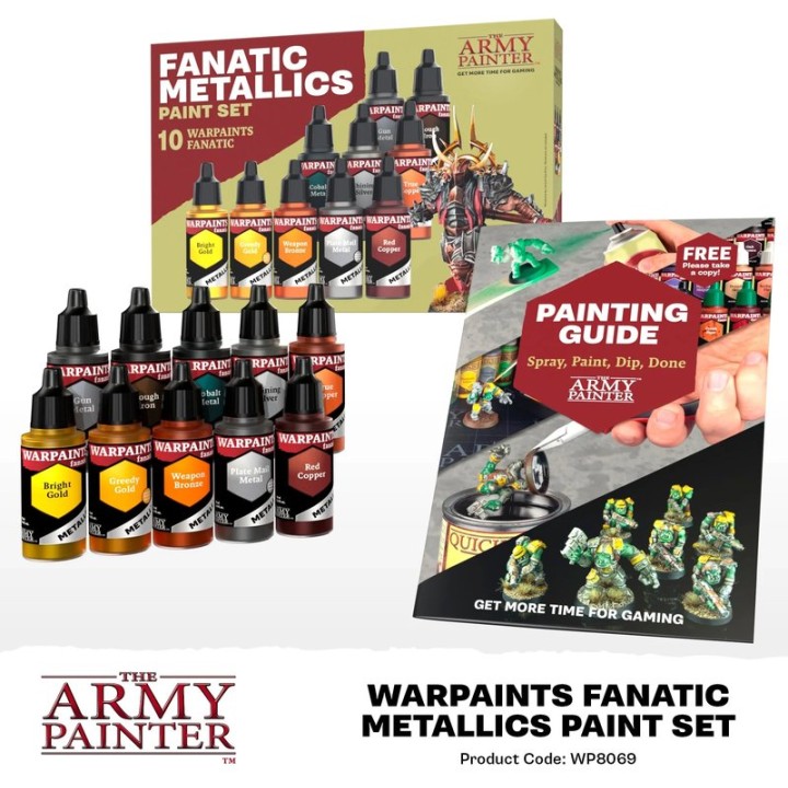 Warpaints Fanatic Metallics Paint Set | Jeux et Trolleries | Spécialiste des jeux de société, jeux de cartes et wargames