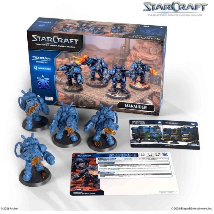 Starcraft MARAUDER - TERRAN - EXPANSION SET | Jeux et Trolleries | Spécialiste des jeux de société, jeux de cartes et wargames