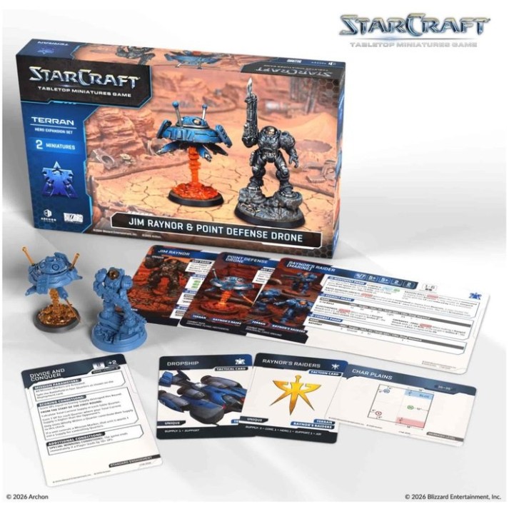 Starcraft JIM RAYNOR (RAYNOR'S RAIDERS) - TERRAN - HERO EXPANSION | Jeux et Trolleries | Spécialiste des jeux de société, jeux d