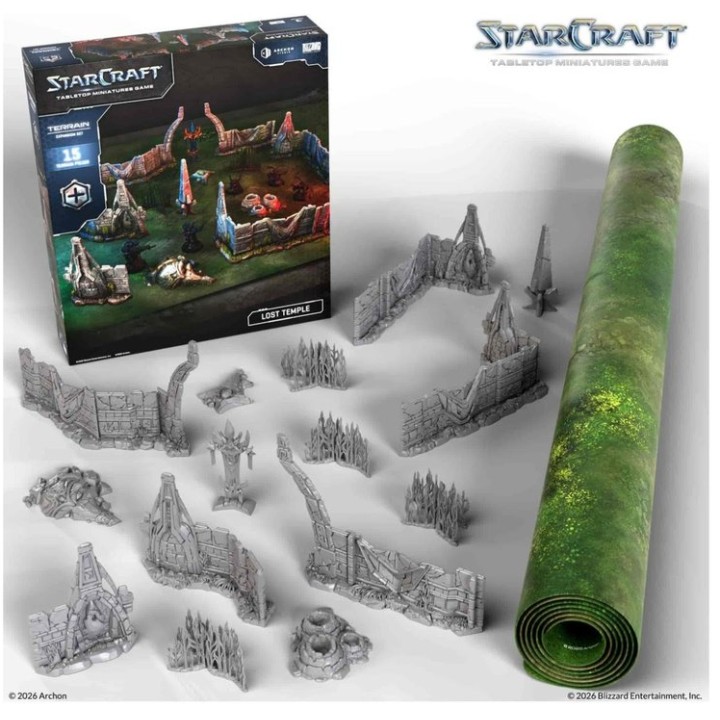 Starcraft LOST TEMPLE - TERRAIN EXPANSION SET | Jeux et Trolleries | Spécialiste des jeux de société, jeux de cartes et wargames
