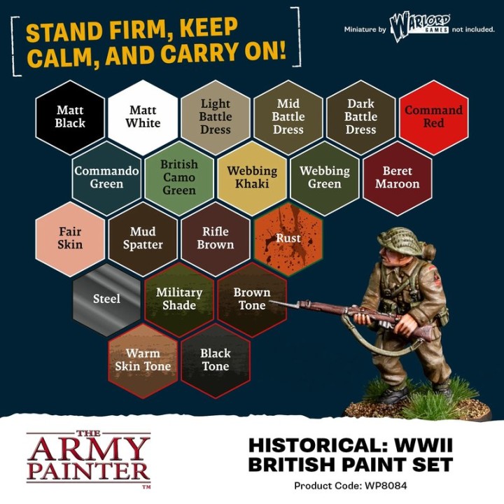 Warpaints Fanatic: World War II British Paint Set | Jeux et Trolleries | Spécialiste des jeux de société, jeux de cartes et warg
