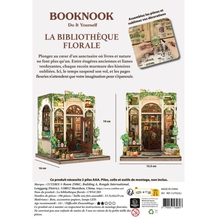 Booknook La Bibliothèque Florale | Jeux et Trolleries | Spécialiste des jeux de société, jeux de cartes et wargames