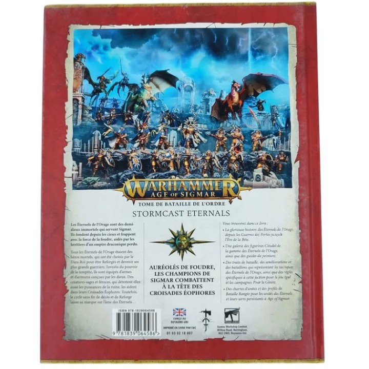 Warhammer Age of Sigmar - Tome de Bataille De L'Ordre - Stormcast Eternals - FR V3 | Jeux et Trolleries | Spécialiste des jeux d