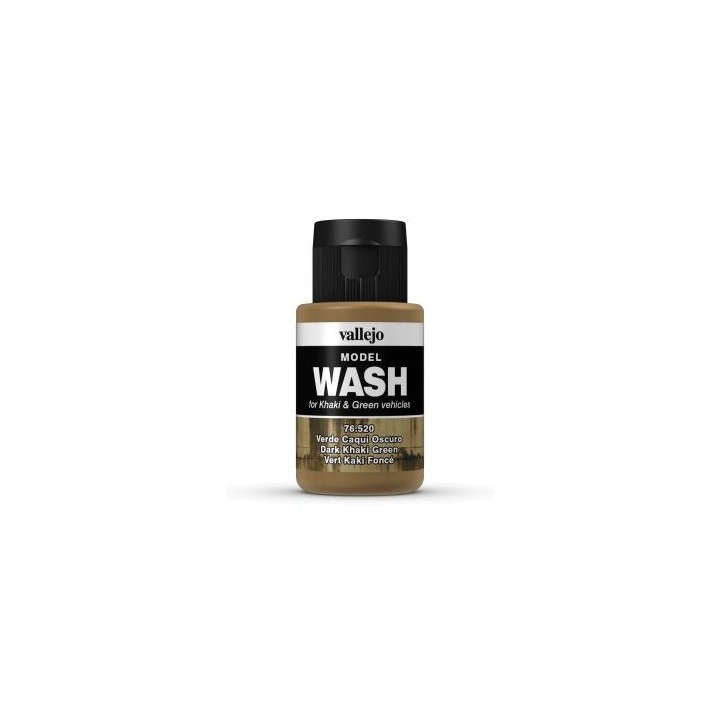 Wash vert kaki foncé