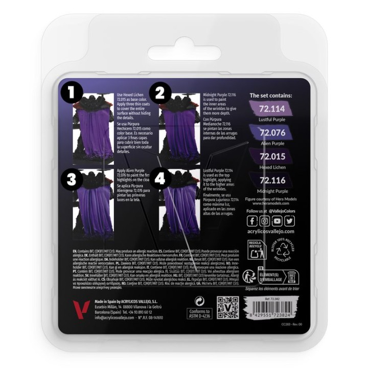 Purple color set