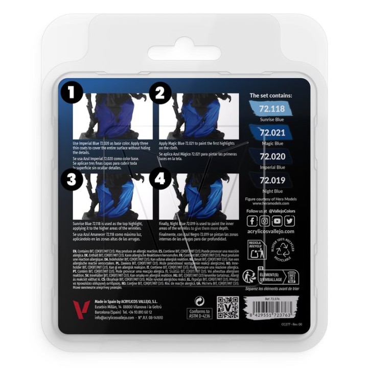 Blue color set