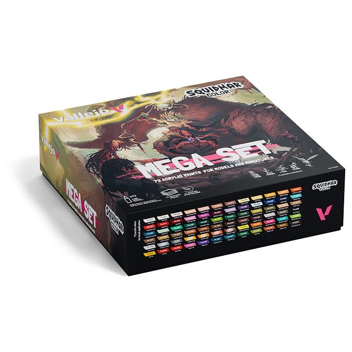 Vallejo Squidmar Color – Mega Set (74.302) – 72 couleurs