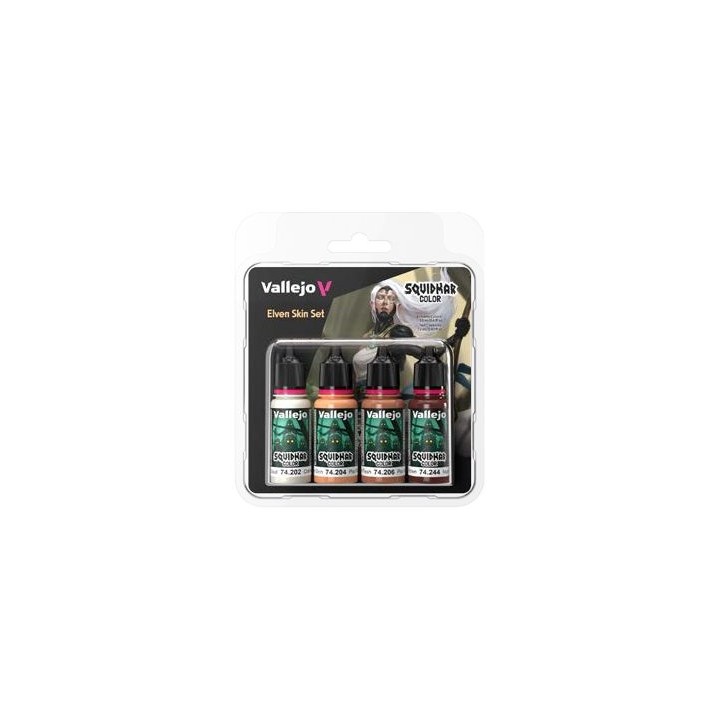 Vallejo Squidmar Color – Elven Skin Set (74.304) – 4 couleurs